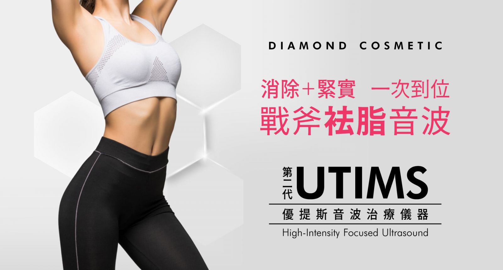 UTIMS戰斧祛脂音波 - 消除+緊實 一次到位 UTIMS Fat Reduction Transducer 優提斯音波治療儀器 High-Intensity Focused Ultrasound